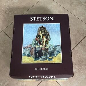 Empty Stetson Brown Hat Box